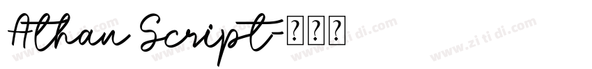 Athan Script字体转换